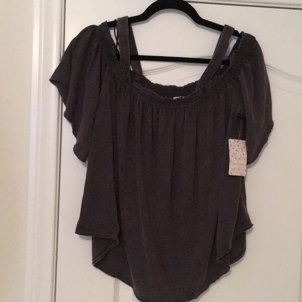 Free people cold shoulder top